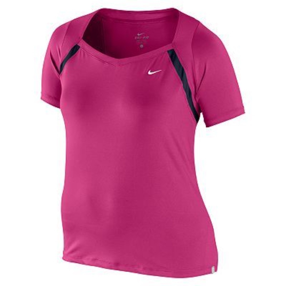 NWT Nike Dri-fit Border Tennis Top Violet Magenta